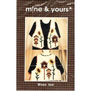 Mine and Yours Wren Inn Pattern for Shirt Appliques